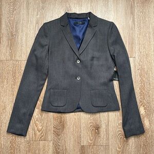 New! Tahari ‘Mirabella’ blazer/suit jacket, gray herringbone, size 2